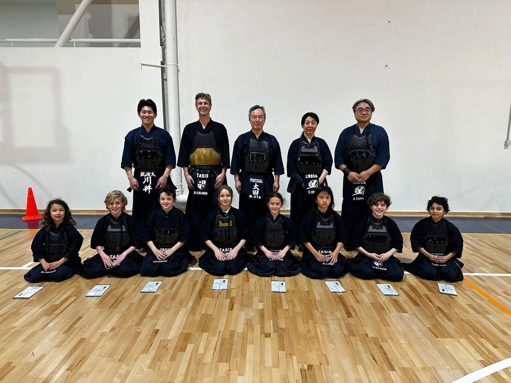 Club team photo taken on the competition floor